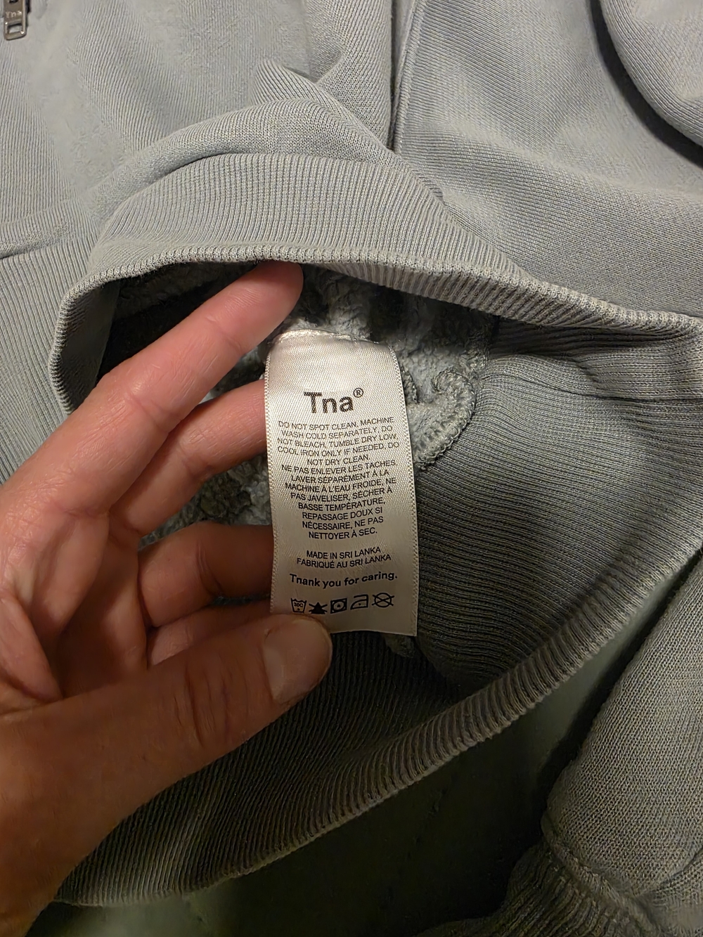 TNA Fleece Cropped 1/4 Zip Sweatshirt | Size Small - Picture 6 of 9